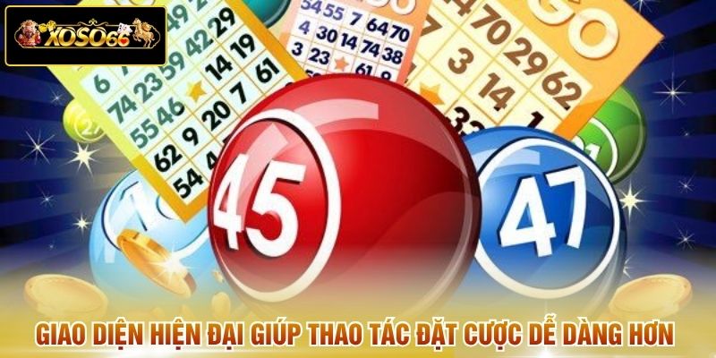 Giao diện hiện đại giúp thao tác đặt cược dễ dàng hơn